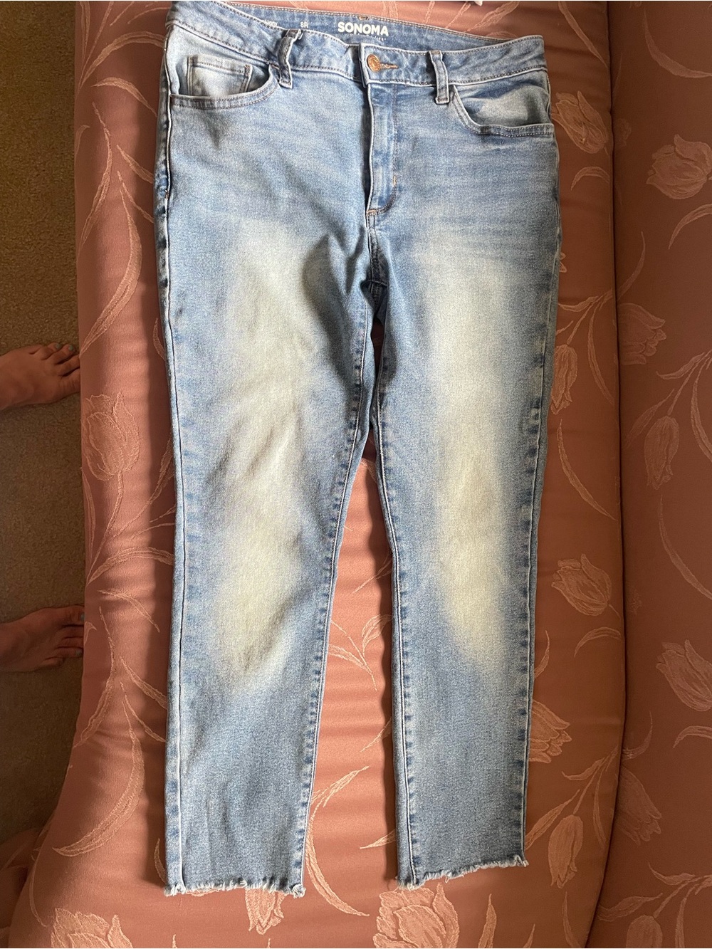 Sonoma Light Blue Skinny Jeans with Faded Finish